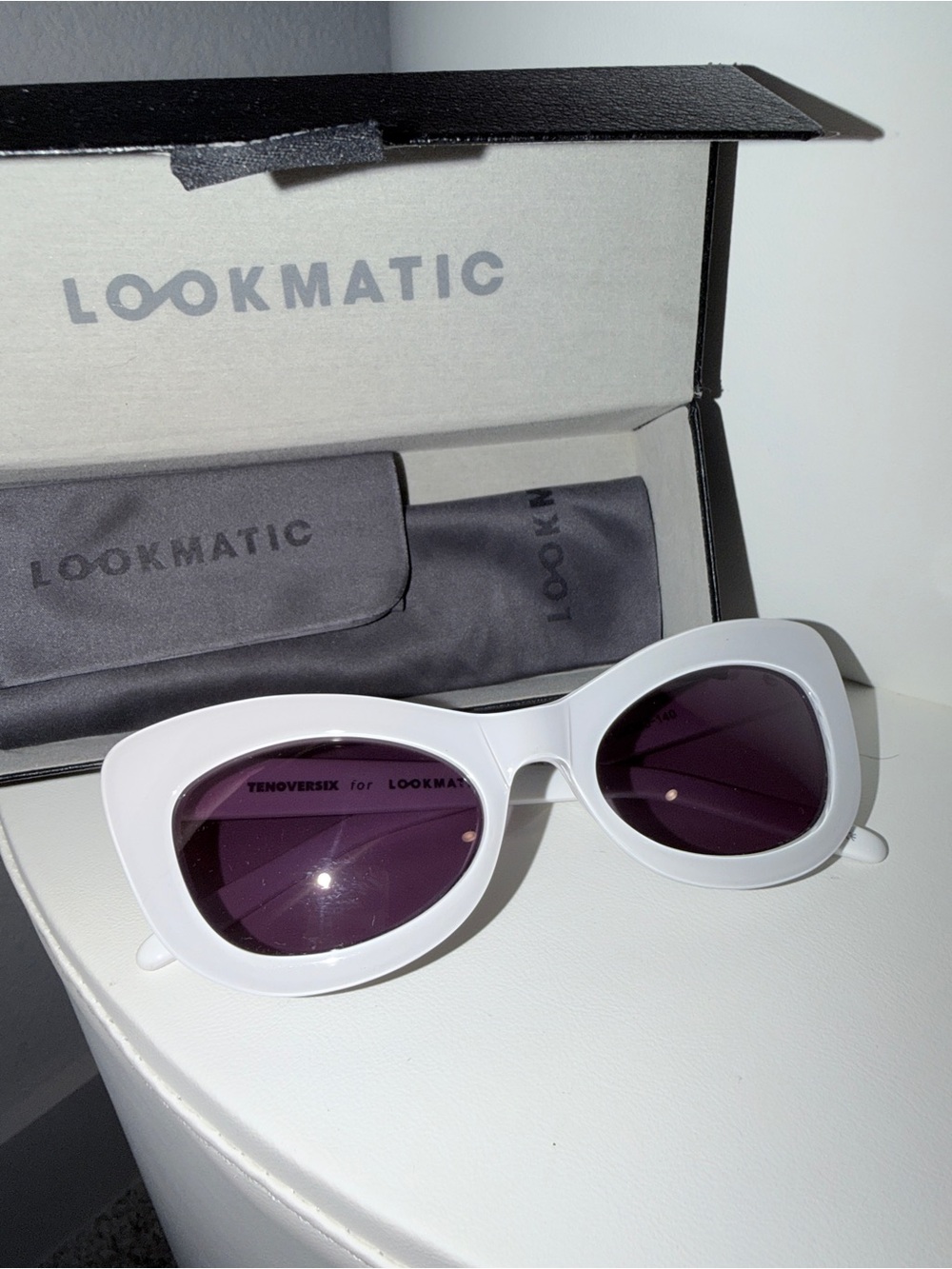 Lookmatic White Cat-Eye Sunglasses for Women - Fashion Accessory